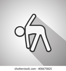 stretching icon design, vector illustration