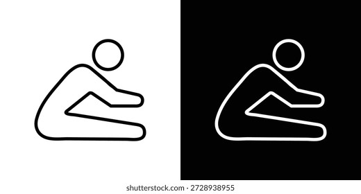 Gráfico de icono de estiramiento, trazo editable. Conveniente para el diseño del Sitio web, logotipo, App, Plantilla, y ui ux.