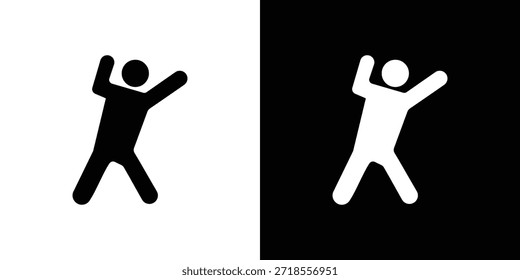 Stretching icon vector illustration - high quality black style vector icons