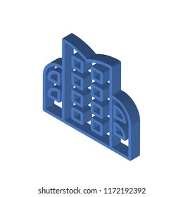 Stretching isometric left top view 3D icon