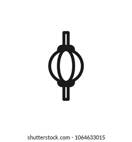 Stretching Punching ball vector icon