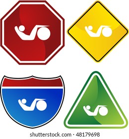 Icono web aislado de la figura de palo de estiramiento en un fondo.