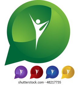 Icono web aislado de la figura de palo de estiramiento en un fondo.