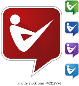 Icono web aislado de la figura de palo de estiramiento en un fondo.