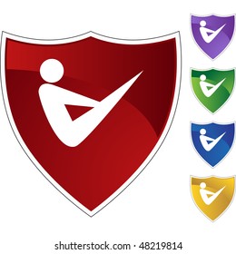 Icono web aislado de la figura de palo de estiramiento en un fondo.