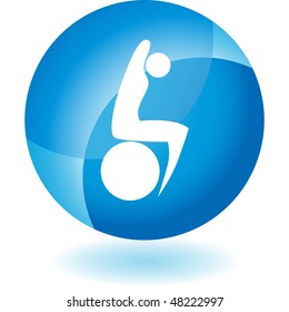 Icono web aislado de la figura de palo de estiramiento en un fondo.