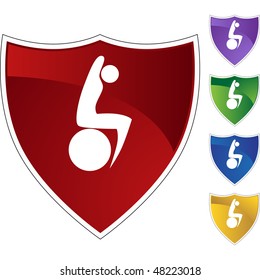 Icono web aislado de la figura de palo de estiramiento en un fondo.