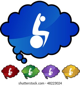 Icono web aislado de la figura de palo de estiramiento en un fondo.