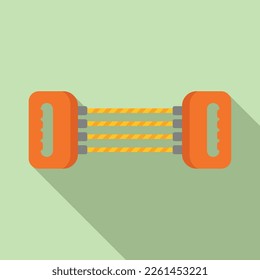Stretching tool icon flat vector. Active gym. Healthy fit