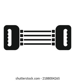 Stretching tool icon simple vector. Active gym. Healthy fit