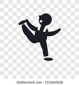 Stretching vector icon isolated on transparent background, Stretching logo concept