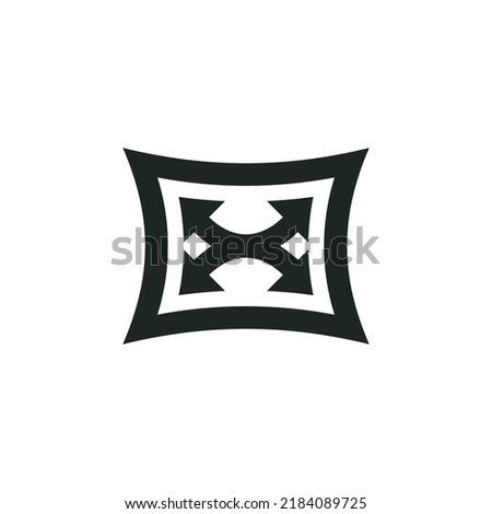 Stretchy fabric icon isolated on white background