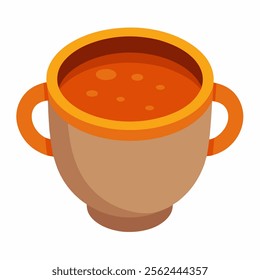 strew cup vector icon on white background