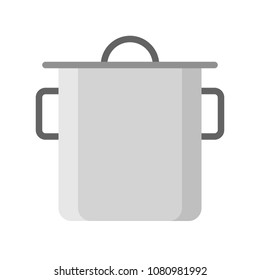 Strew pot icon, flat design isolated vector