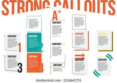 strict creative simple broken callouts for newspapers and magazines