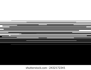 
Strict current viewer with white straight lines on a black aphid. Transition from black to white. Smooth design element. Dynamic vector background.