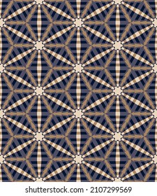 Strict geometric seamless pattern. Vector illustration for print, fabric, cover, packaging, interior decor, blog decoration and other your projects.