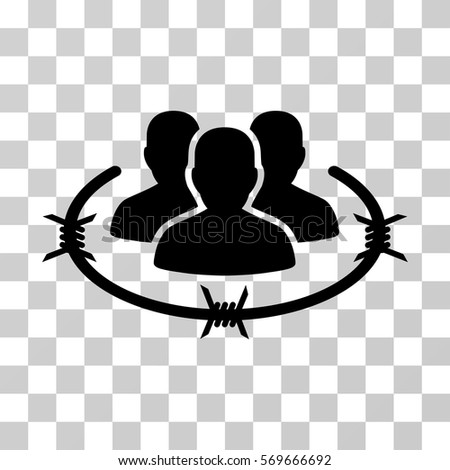 Strict Management icon. Vector illustration style is flat iconic symbol, black color, transparent background. Designed for web and software interfaces.