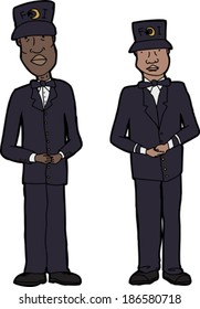 Strict Muslim men from the Nation of Islam