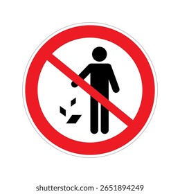 Strict prohibition against littering in public spaces to maintain cleanliness and protect the environment