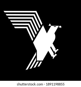 stylisches Vogellogo