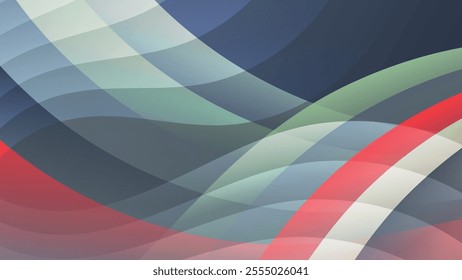 Strict wavy striped abstract wallpaper. An excellent background for advertising, posters, postcards, business cards, corporate attributes and your other projects. Vector.