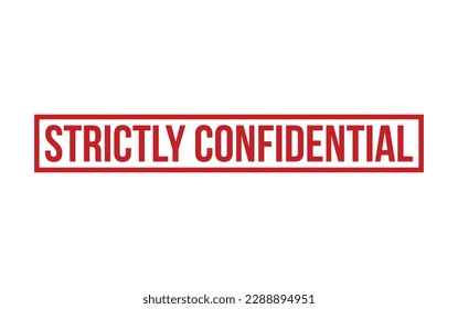 Strictly Confidential rubber grunge stamp seal vector