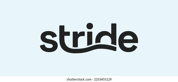 Stride cryptocurrency STRD Token, Cryptocurrency logo on isolated background with text.