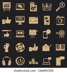 Strides icons set. Simple set of 25 strides vector icons for web for any design