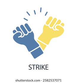 strike icon. vector.Editable stroke.linear style sign for use web design,logo.Symbol illustration.