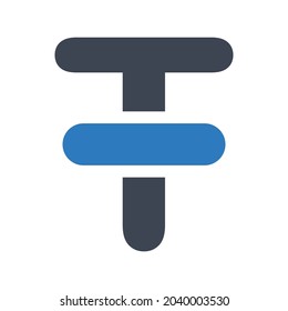 Strike Text Icon.font,letter (vector Illustration)