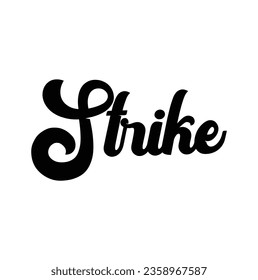 strike text on white background.