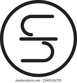 Strike Text Trough Outline Icon