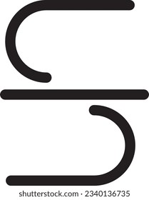 Strike Text Trough Outline Icon