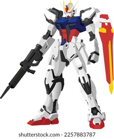 Strikes Gundam Vector. Feel free to uses svg