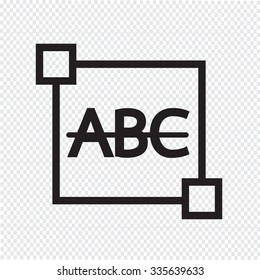 Strikethrough Text edit letter icon