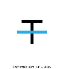 Strikethrough text vector icon. Pictogram from set Smartphone Essentials. Isolated on white background