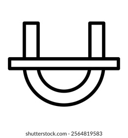 Strikethrough Vector Line Icon Design