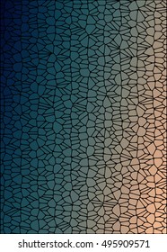 Striking abstract background with emerald and orange tiles, enhanced by soft shadows and glossy reflections. Ideal for tech designs, digital art, and creative presentations.