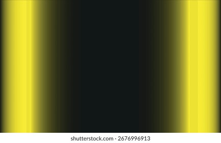 A striking abstract background featuring a deep black center, flanked by vibrant yellow vertical stripes. Perfect for adding a modern touch to any design project. 