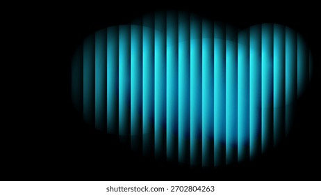 Striking abstract background with vibrant blue vertical lines against a dark backdrop