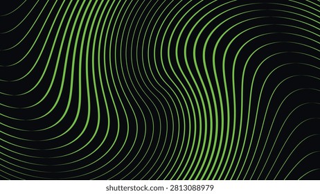A striking abstract digital background featuring dynamic, fluid wavy lines in a bright lime green color over a solid black canvas. This high-contrast halftoning vector design creates a subtle moiré effect and a captivating optical illusion of seamless fluid motion. It is perfect for modern graphic designs, techno posters, creative web banners, and stylish dark digital wallpapers.
#AbstractArt #WavyLines #OpticalIllusion #GreenAndBlack #GraphicDesign #ModernPattern #FluidMotion #HalftoneArt #DarkAesthetic #Wallpaper
