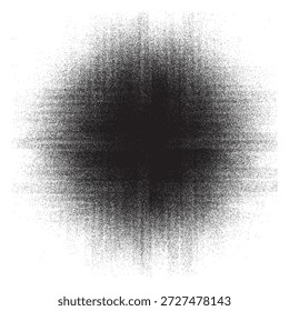 Una llamativa Imagen abstracta con un área central densa y oscura que irradia hacia afuera en un patrón más claro y difuso, creando un efecto visual dinámico.