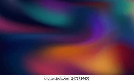 Impresionante fondo de malla abstracta desenfocada con un cautivante degradado oscuro de naranja, azul y verde, lo que agrega un toque moderno y visualmente convincente a los anuncios, Sitios web y redes sociales