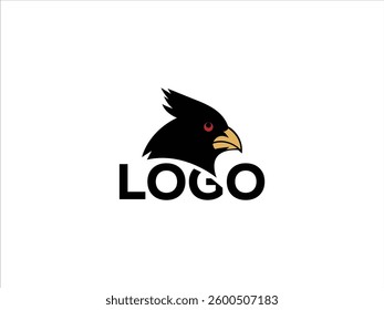 Striking Black Cardinal Logo Design