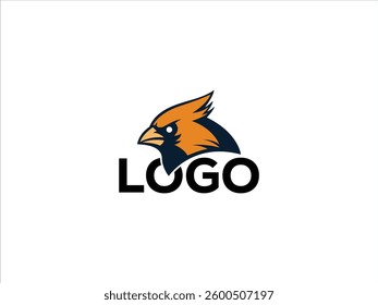 Striking Black Cardinal Logo Design