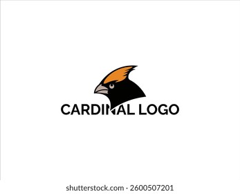 Striking Black Cardinal Logo Design