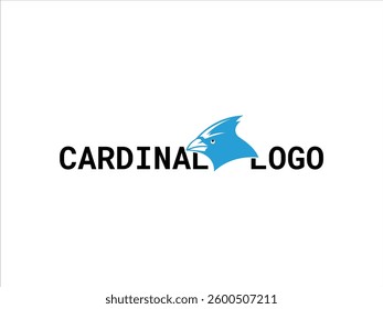 Striking Black Cardinal Logo Design