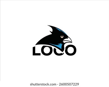 Striking Black Cardinal Logo Design