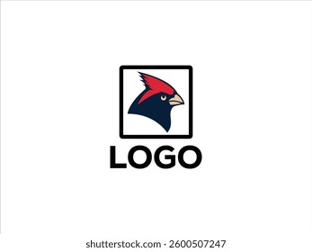 Striking Black Cardinal Logo Design